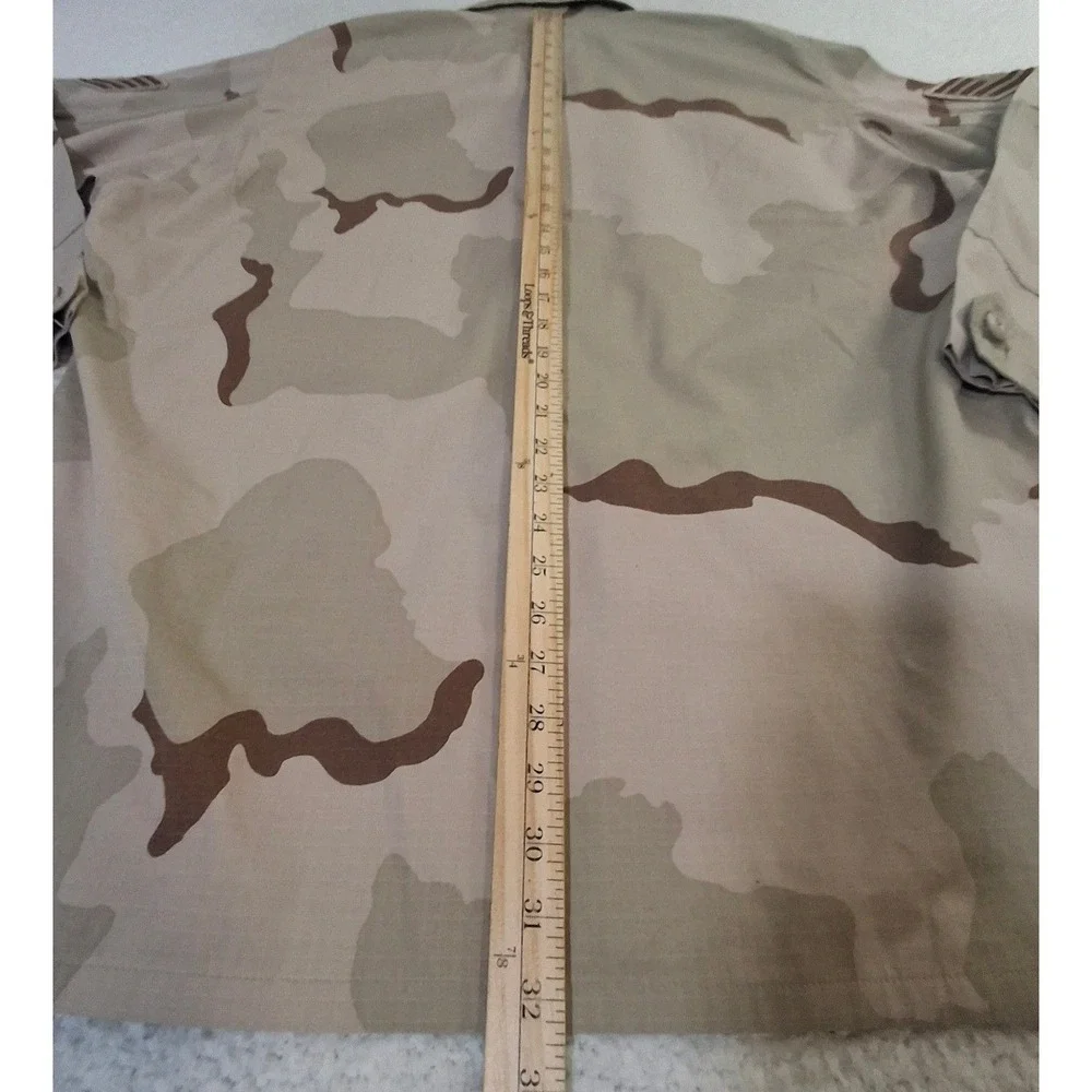 US Air Force Desert Camo Combat Coat Jacket XL Regular 3 Color BDU Master Sgt
